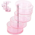 thumbnail image 1 of AVEKI Small Jewelry Organizer Box, Rotating Jewelry Storage Clear Earring Box Ring Box Jewlwey Organizer Container for Girls A0513, 1 of 8