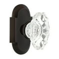 thumbnail image 2 of Nostalgic Warehouse Cotcha_Prv_234_Nk Vintage Chateau Fluted Crystal Privacy Door Knob Set, 2 of 7