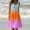 Orange, variant on GaThRRgYP Women 2025 Summer Sleeveless Dresses,Womens Fashion Holiday Summer Round Neck Gradient Print Sleeveless Party Beach Dress