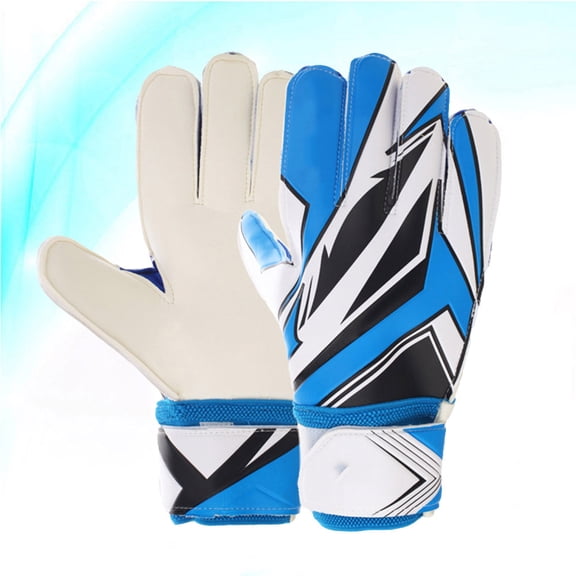 OULII Comfortable Blue Football Glove for Adults with Abrasion and Impact Protection for Goalkeepers
