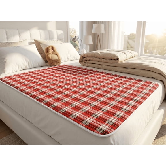 Extra-Large Washable Underpad | 150x100cm (59x39in) Reusable Waterproof Bed Pad | 4-Layer Cotton & TPU Leak-Proof Incontinence Pad for Seniors | 1-Pack