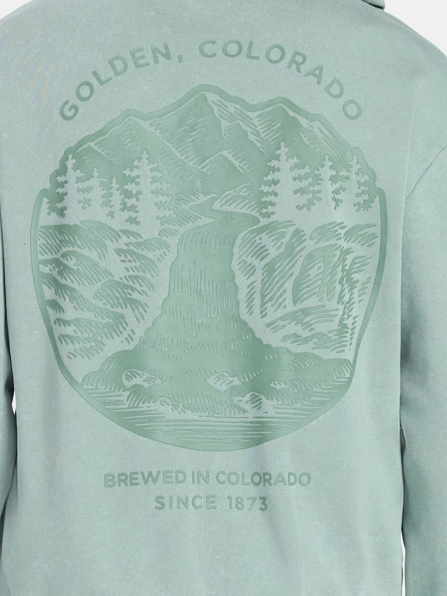 Coors Men's and Big Men's Front Back Graphic Mineral Wash Hoodie, Sizes XS-5XL