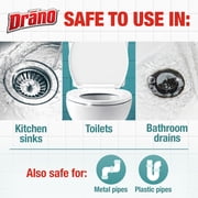 Drano Max Build-Up Remover, Drain Cleaner, Commercial Line, for Kitchen, Toilets, Shower, Sinks, 60 fl oz