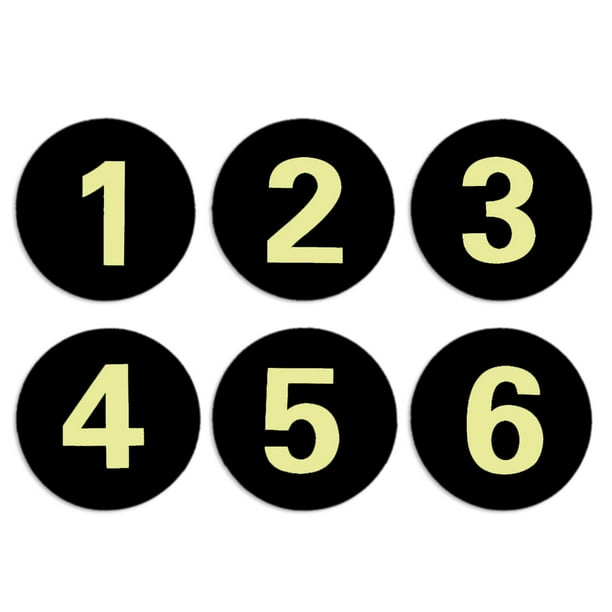 Aspire Acrylic Locker Number Signs Selfadhesive Tag Black 3160