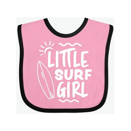 

Inktastic Little Surf Girl with Surfboard Gift Baby Girl Bib