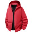 thumbnail image 1 of Ceisia Men's Outdoor Windproof Jacket Water Resistant Long Sleeve Gift Zip Up Outerwear with Hood, 1 of 9
