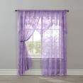 thumbnail image 2 of HAOAN Ella Floral Lace Panel With Attached Valance, 2 of 3