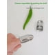 thumbnail image 5 of Herramienta de selección de cuchillos de pulgar | Anillo cortaúñas de acero inoxidable para recoger frijoles | Tamaño ajustable | Agarre seguro | Jardinería y utilidad de cocina | 1 Pieza | Cosecha, 5 of 7