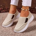 thumbnail image 3 of Rokment Orthopedic Walking Shoes for Women Elderly Plantar Fasciitis with Arch Support Lightweight Confortable Mesh Non Slip Work Tennis Nursing Sneakers Beige Size 6.5, 3 of 5