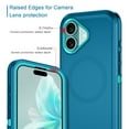 thumbnail image 3 of I-HONVA For iPhone 16 Plus Case Compatible with MagSafe,3-Layer Military Grade Drop Protection Anti-Slip Rugged Shockproof Dustproof Protection 6.7 inch Phone Case,Turquoise, 3 of 7