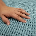 thumbnail image 3 of Mohawk Home Homespun Plush Fade/Stain Resistant Non-Slip Machine Washable Bath Rug, Glacier, 2' x 5', 3 of 6