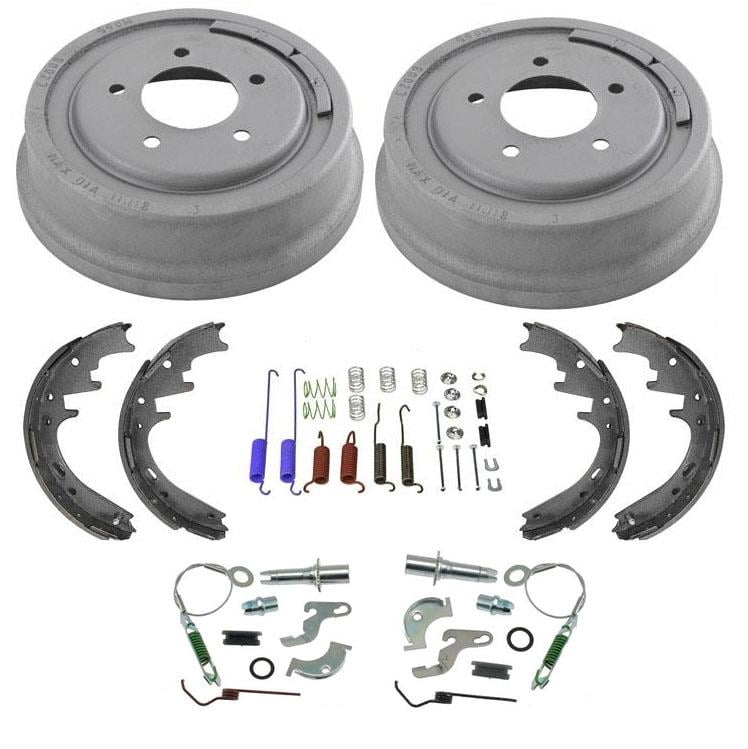 Brake Drums Brake Shoes Hardware 7pc Kit for Ford F150 5 Stud 19971999
