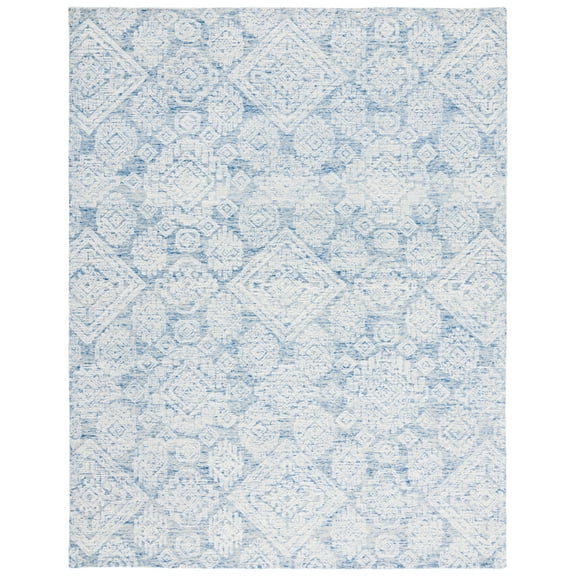 SAFAVIEH Metro Riley Medallion Area Rug, Blue/Ivory, 5' x 8'