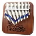 thumbnail image 5 of 17 Teclas Piano Finger Madera Instrumento Musical Caja De Música Caja de música marrón Yuyangstore piano de pulgar kalimba, 5 of 5