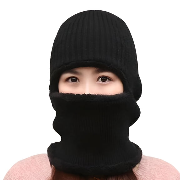TELOLY Winter Knitted Mask,Outdoor Sports Full Face Cover Ski Mask Warm Knit Balaclava for Adult