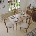 thumbnail image 4 of Gymax Table à Manger Ferme Ensemble de 5 W / Table à Manger Extensible et Chaises Rembourrées, 4 of 10