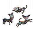 thumbnail image 1 of Dia de Muertos Glitter Dog Ornament Metal G.I. Sheet Wire A/3, 1 of 1