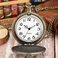 thumbnail image 3 of ZOLOHONI Vintage Steampunk Quartz Pocket Watch with Necklace Chain for Men Women Gifts, Easy Read Arabic Numerals Scale Watches, 3 of 10