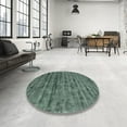 thumbnail image 3 of Ahgly Company Indoor Rectangle Contemporary Green Abstract Area Rugs, 8' x 12', 3 of 6