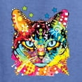 thumbnail image 5 of Wild Bobby Dean Russo Colorful Blue Eyes Cat Cat Lover Unisex Crewneck Graphic Sweatshirt, Vintage Heather Blue, XX-Large, 5 of 5