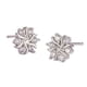 thumbnail image 1 of Pendientes de flores Pendientes de flor grande Pendientes florales gruesos para mujer Pendientes de doble aro para piercing, 1 of 8