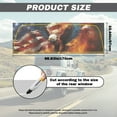 thumbnail image 7 of SEANATIVE Truck Rear Window Decal See Through Vinyl Back Window Decal for Pickup Truck, 66.9 x 22.4 Inches Patriotic Vehicle Car Decorations, Eagle American Flag Fire Pattern, 7 of 7