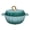 Cyan, variant on Pumpkin Enameled Cast Iron Dutch Oven with Lid, 4.5 QT Heavy Duty and Dual Handles Pot, Serves 3-5 and Oven Safe for Bread Baking, Braising, Cooking Soup and Family Gifts, Orange