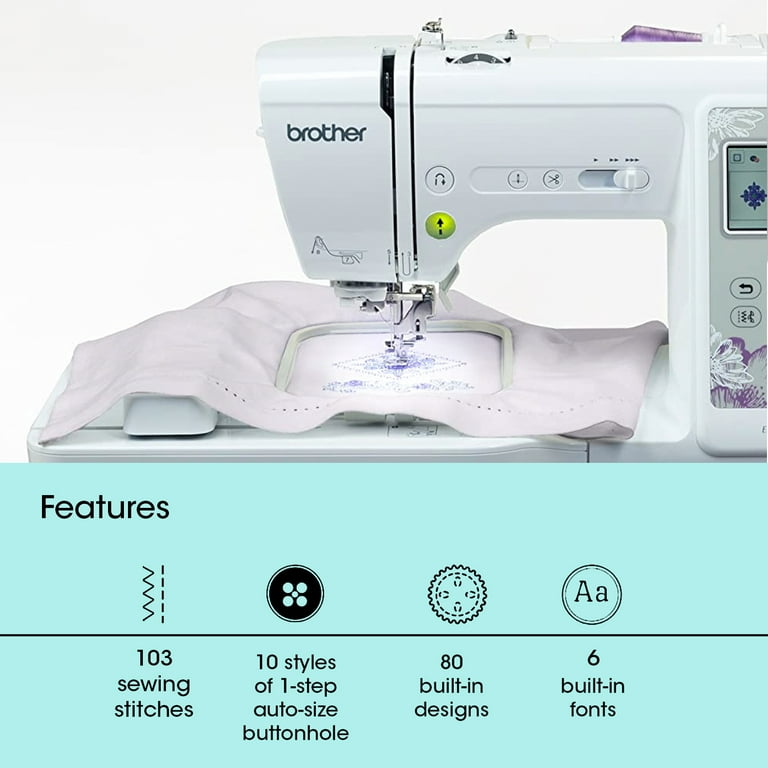 Brother SE600 Computerized Sewing and Embroidery Machine with 4 x 4  Embroidery Area 