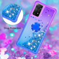 thumbnail image 5 of Phone Case for Xiaomi Redmi Note 11 Pro 5G/4G, Shiny Bling Quicksand Effect TPU Bumper Case with Four Corners Protection Cover for Redmi Note 11 Pro 5G/4G, Purple Blue, 5 of 14