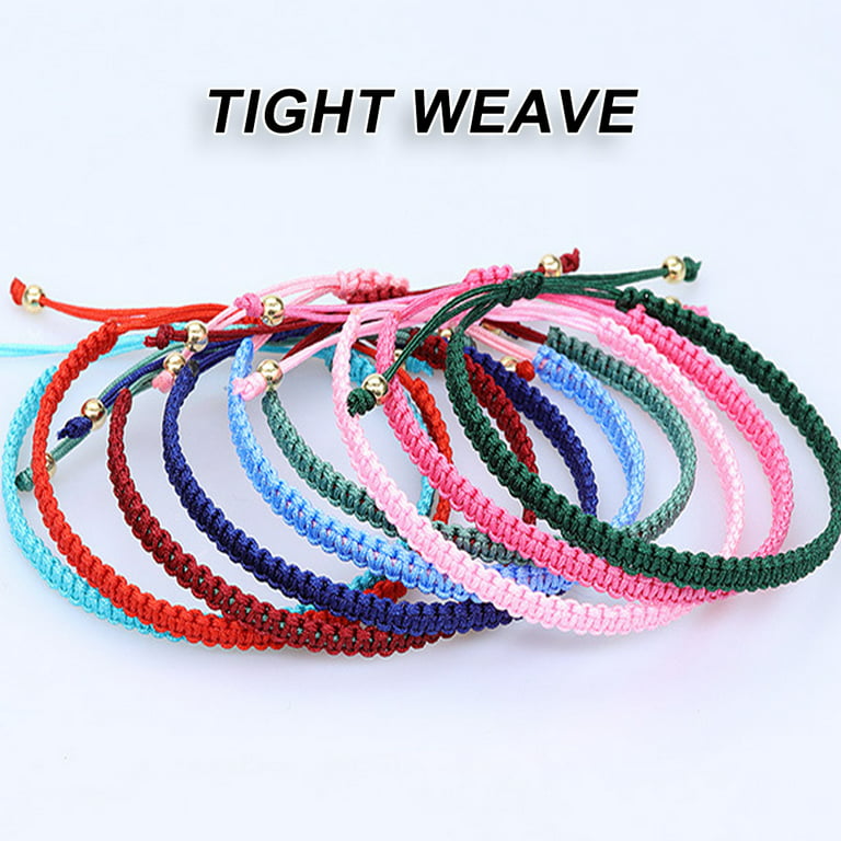 Woven Hippie Bracelets for Teen Girls, Adjustable Girl Braided String  Friendship Bracelet for Women, Boho Braid Rope Surfer Jewelry for Men,Style
