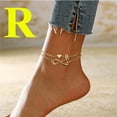 thumbnail image 2 of Riforla Heart Layer Anklet Female Bracelets Letters Letters Chain Double Initial 26 Letter for Women Anklet Anklet Jewelry Anklet Foot Heart Anklet Womens Jewelry R, 2 of 5