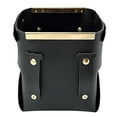 thumbnail image 1 of Coofit Pencils Holder Faux Leather: Foldable Desktop Storage Cup Makeup Brush Organizer, 1 of 6