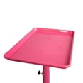 thumbnail image 3 of Trelavi Service Tray Rolling Adjustable Multi-Use for Hair Coloring, Tinting, Styling, Salon Service Tray Tattoo Facial Spa Organizing Tray, Pink, 3 of 4