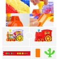 thumbnail image 2 of Juego de juguetes de tren Domino, tren eléctrico Dominoes Rally con luces y sonidos, bloques de aprendizaje y construcción para apilar juguetes para niños Xemadio LN-1885, 2 of 7