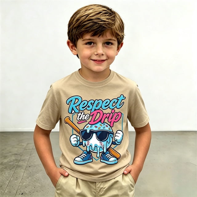Chandails pour Garçons Filles T-Shirts Graphiques à Col Rond T-Shirts Décontractés pour Garçon Cadeaux Âge 4T