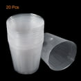thumbnail image 3 of Uxcell 4'' Plastic Plant Nursery Pots, Flower Starting Container, Clear 20 Pack, 3 of 6