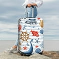 thumbnail image 6 of Picia Watercolor Nautical Luggage Protector Cover Thicken Suitcase Protector Cover Fit 18-32 Inch Luggage-Small, 6 of 9