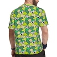 thumbnail image 2 of Wukai Cartoon Koala Bear and Leaf Print Men's Short-Sleeved Mesh T-Shirt,Quick-Dry Short Sleeve Workout T-Shirt-XX-Large, 2 of 8