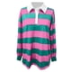 thumbnail image 3 of MHFRRA Camiseta de Manga Larga a Rayas, Informal, Holgada, con Cuello Levantado, Cómoda, para Uso Diario, Básica, para Otoño e Invierno Rosa Fuerte, 3 of 4