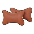 thumbnail image 6 of Car Seat PU Leather Pillow Soft Headrest Cushion PadFoam Head Neck Protector, 6 of 6