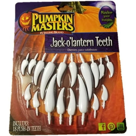 Pumpkin Masters America's Favorite Halloween Pumpkin Decorating Jack O Lantern Teeth Kit