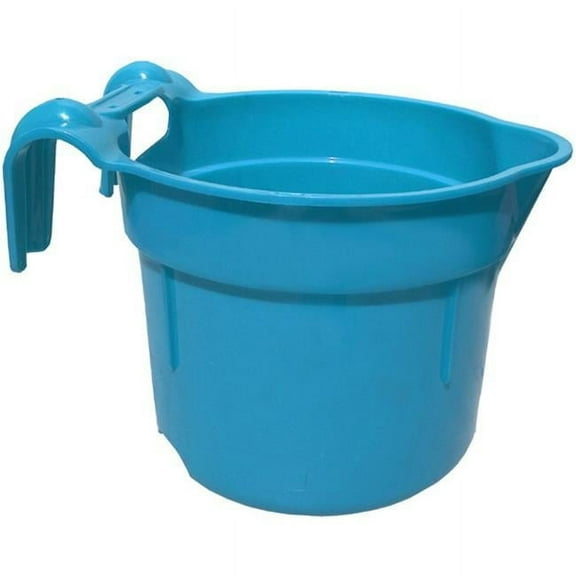 10 qt. Round Fence Hook Bucket, Blue