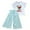 Sky Blue, variant on REDARER Girls Clothing Sets Summer Sunflower T Shirt Tops Chiffon Ruched Casual Loose Pants Outfits,10-12 Years