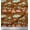 Tawny Brown, variant on Soimoi Blue Cotton Voile Fabric Tribal Hut,Star & Cloud Nature Print Fabric by the Yard 42 Inch Wide