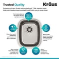 thumbnail image 3 of Kraus KBU16 18 inch Undermount Single Bowl 18 gauge Stainless Steel Kitchen Sink, 3 of 3