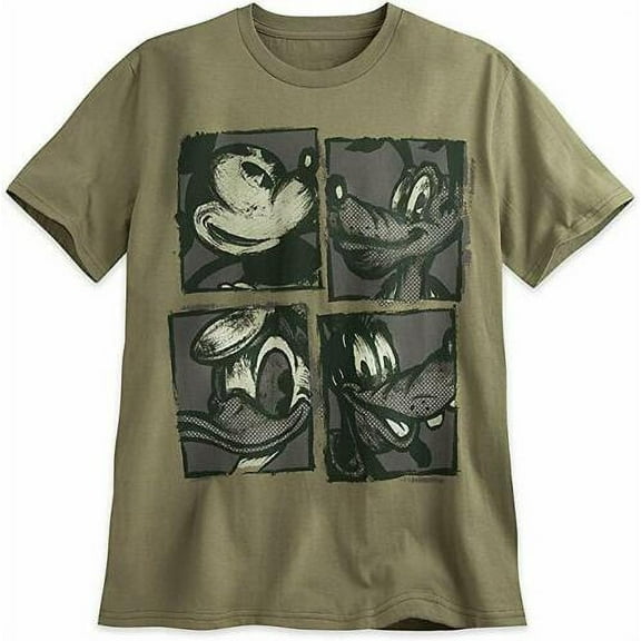 Mickey Mouse Pluto Donald Goofy Mens T Shirt Size Small