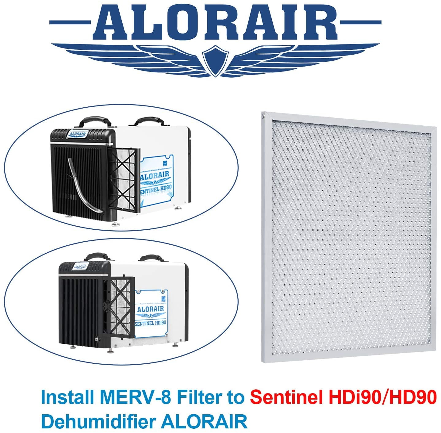 ALORAIR MERV-8 Filter for Basement Dehumidifiers Sentinel HD90/HDi90 Series (4 Pack)