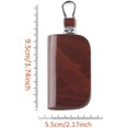 thumbnail image 3 of HAHDAXIA Leather Car Key Case Holder Leather Car Key Keychain Holder Metal Hook and Keyring Zipper Auto Car Key Chain, 3 of 7