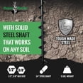 thumbnail image 3 of Power Planter Termite & Tree Auger 2"x24" With 1/2" Non-Slip Hex Drive - Heavy Duty Auger Bare Root Tree & Shrub Planting, Irrigation or Bait Stations Install - Works in All Soil Conditions - USA Made, 3 of 7