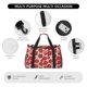thumbnail image 4 of Fotbe Rose Flowers Bolsa de Viaje con Estampado, Bolsa de Fin de Semana para Mujer con Compartimento para Zapatos, Bolsa de Gimnasio con Bolsillo Húmedo, 4 of 7